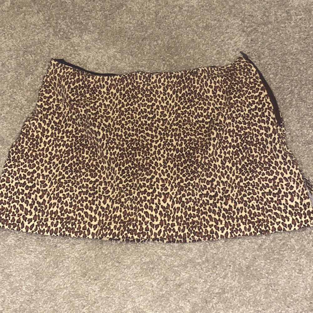 CHEETA PRINT MINI SKIRT
